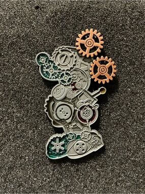 Disney Pins Metal Mechanical Mickey Moveable Gears Steampunk